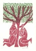 Paar unter Wiesenbaum  1969